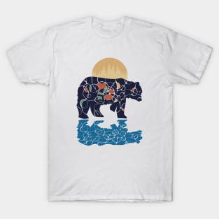 Neurographic Bear Reflection T-Shirt